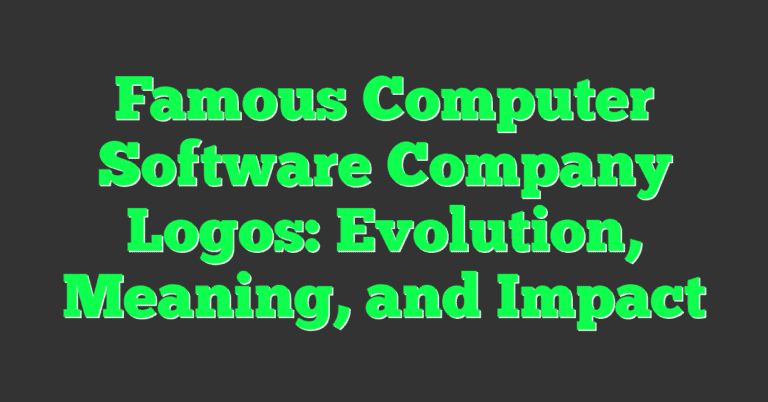 Famous Computer Software Company Logos: Evolution, Meaning, and Impact ...